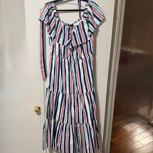 Lane Bryant off-shoulder maxi dress